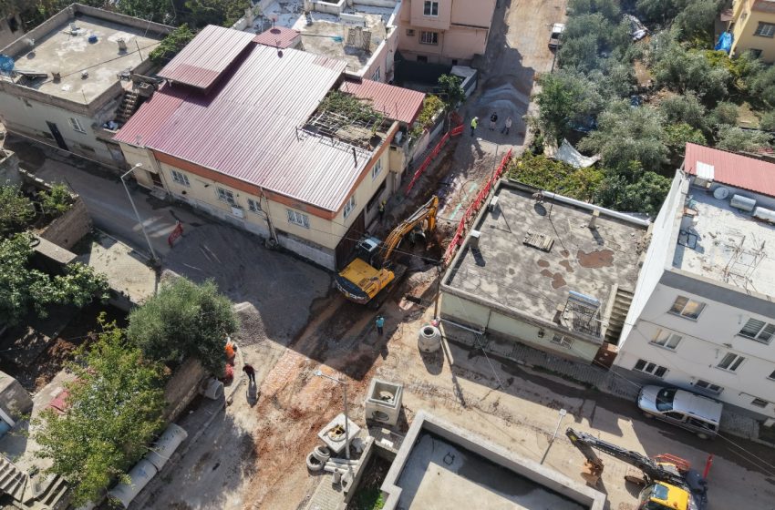Mağralı Mahallesi’nde Yağmursuyu ve Kanalizasyon Altyapısı Yenileniyor